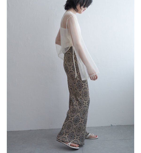 VENCE share style「サイドシャーリングチュールトップス」|その他|