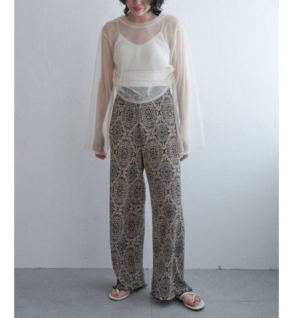 VENCE share style「サイドシャーリングチュールトップス」|その他|