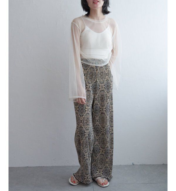 VENCE share style「サイドシャーリングチュールトップス」|その他|