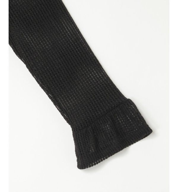 VENCE share style「メッシュフリルジップカーディガン」|カーディガン|