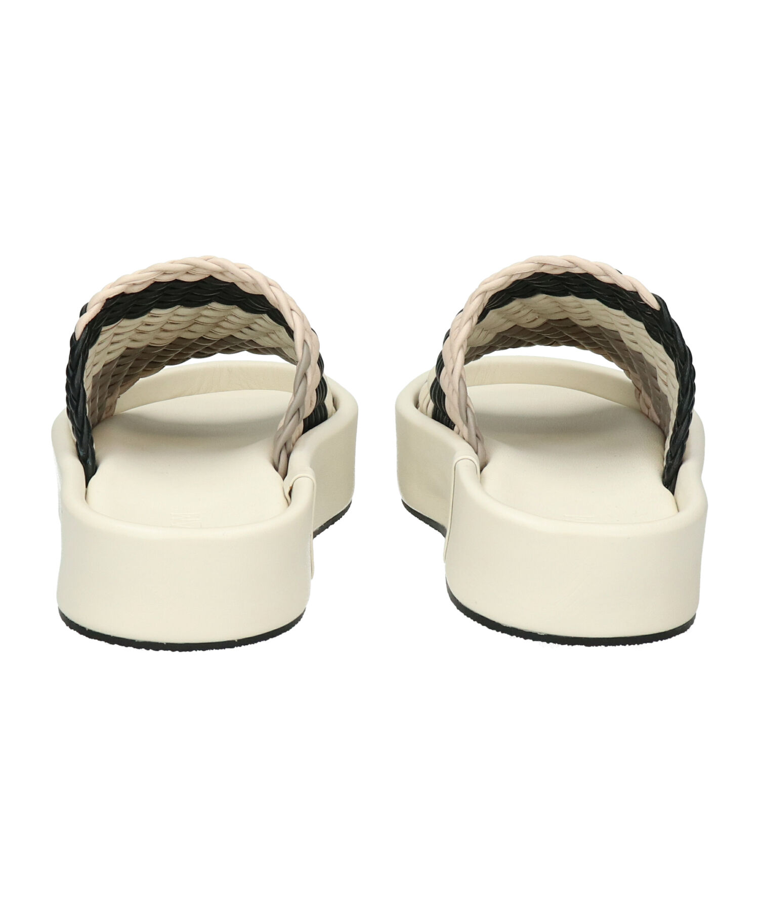 IMPORT SELECT「【JVAM】ウーブンレザー厚底ミュールサンダル(E52126)」|サンダル|