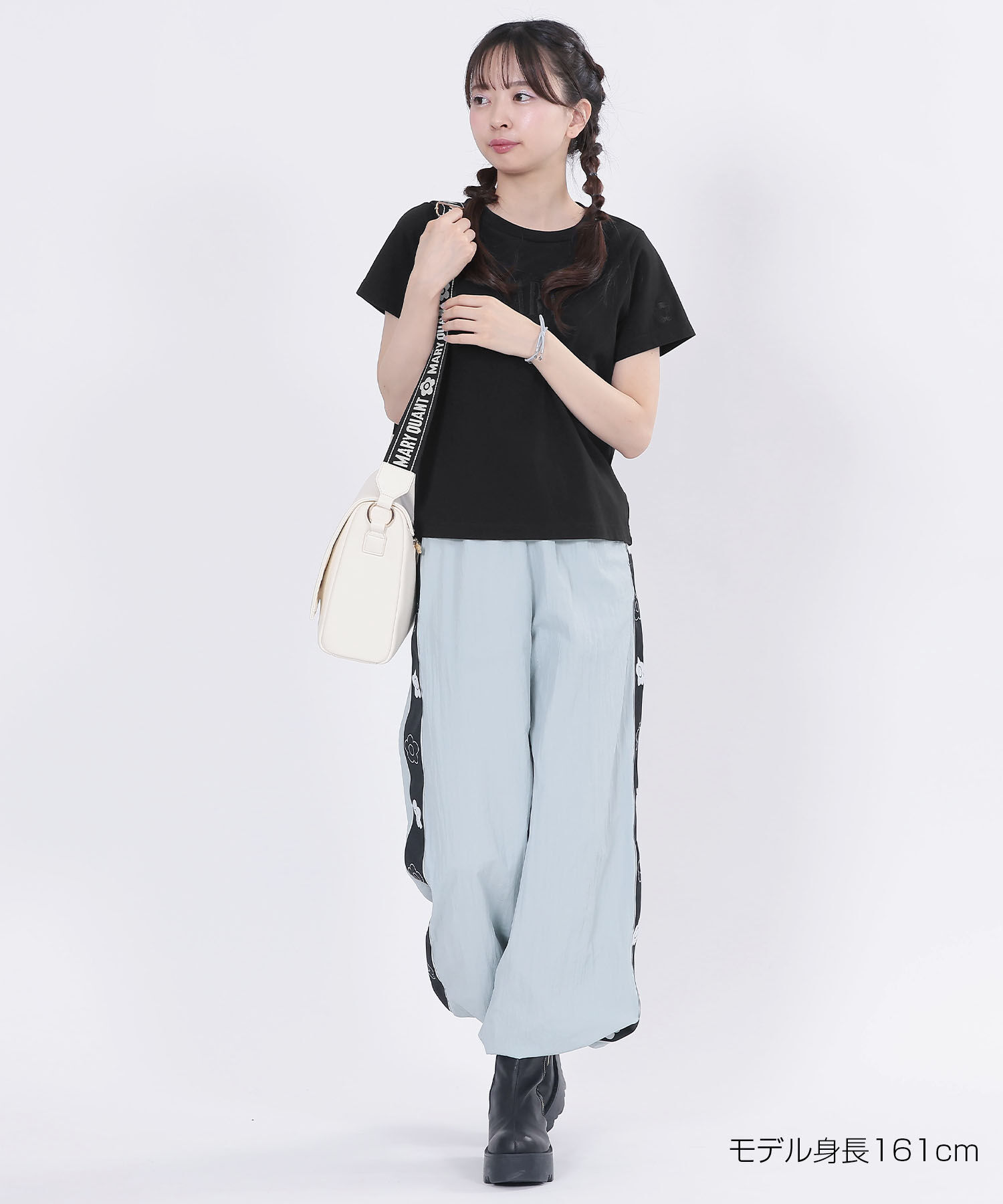 MARY QUANT「MARYロゴ Tシャツ」|Tシャツ・カットソー|ブラック