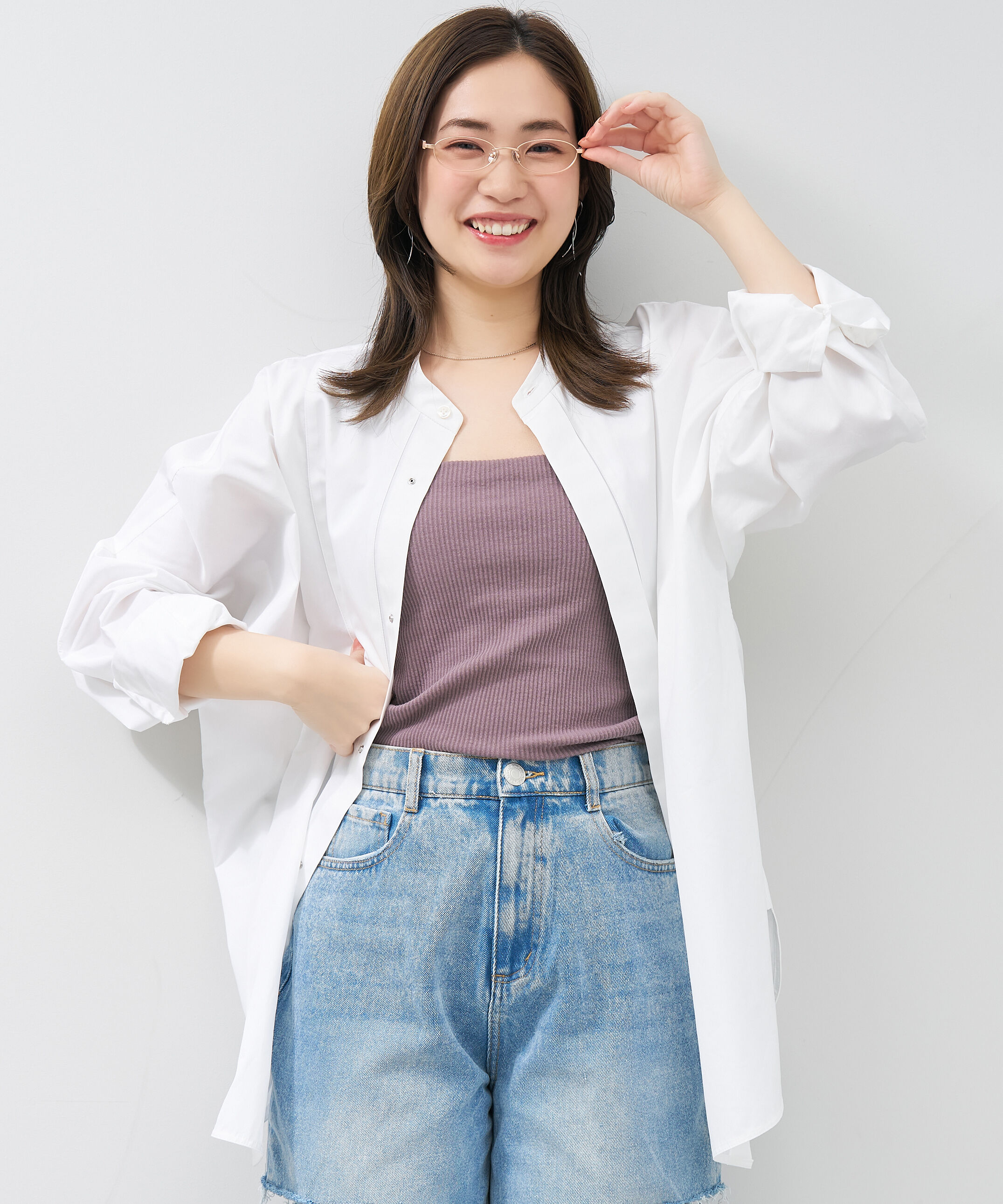  「【アウトレット価格】オーバル型 メガネ｜メタル&times;プラスチック ドット柄 水玉 可愛い レンズ交換券付き」|メガネ|