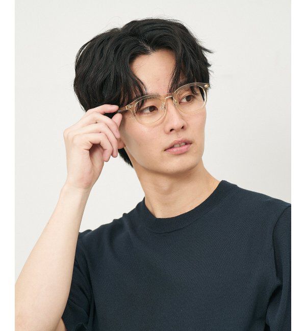  「ウェリントン型 メガネ｜クリアカラー｜伊達メガネ 度付きメガネ｜ユニセックス  レンズ交換券付」|メガネ|