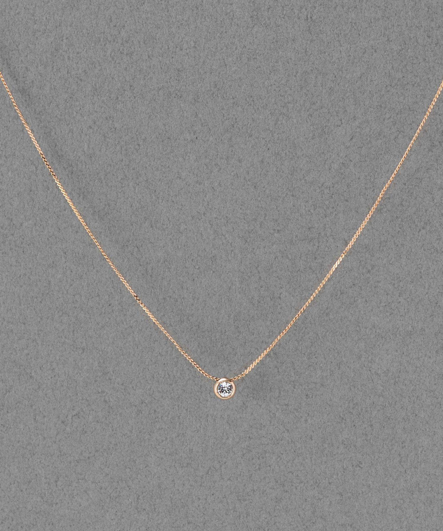 Phoebe「【金属アレルギー対応】シャインベゼルセッティングネックレス　シャンパンゴールド」|ネックレス|シャンパンゴールド