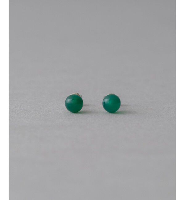 ete「PT900 グリーンカルセドニー ピアス」|ピアス|プラチナム