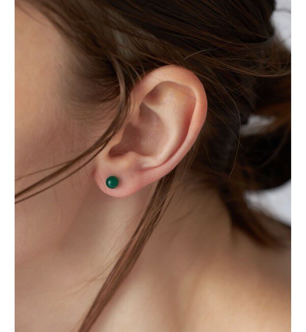 ete「PT900 グリーンカルセドニー ピアス」|ピアス|
