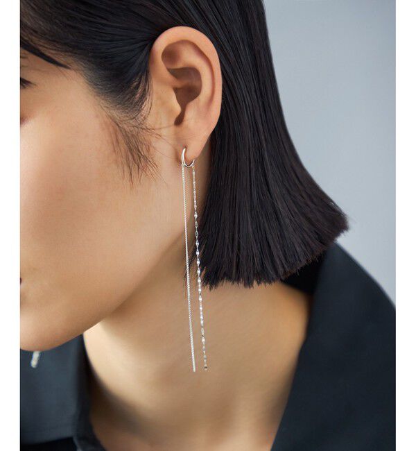 Jouete「[ダブルフェイス] イヤリング チェーン」|イヤリング|