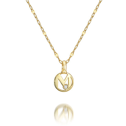 STAR JEWELRY「INITIAL STAR CHARM (M)」|ネックレス|イエローゴールド