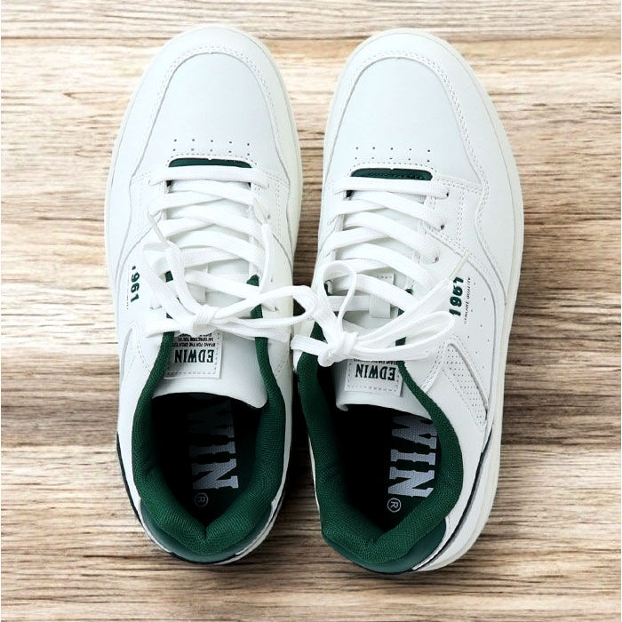 BACKYARD FAMILY「白スニーカー エドウィン 通販 EDWIN スニーカー EDW7107 靴 メンズ」|スリッポン|