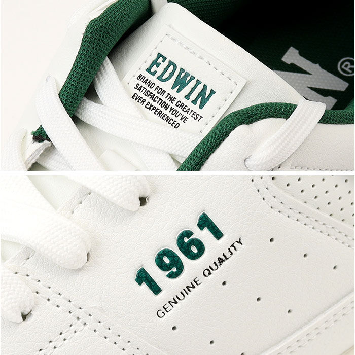 BACKYARD FAMILY「白スニーカー エドウィン 通販 EDWIN スニーカー EDW7107 靴 メンズ」|スリッポン|