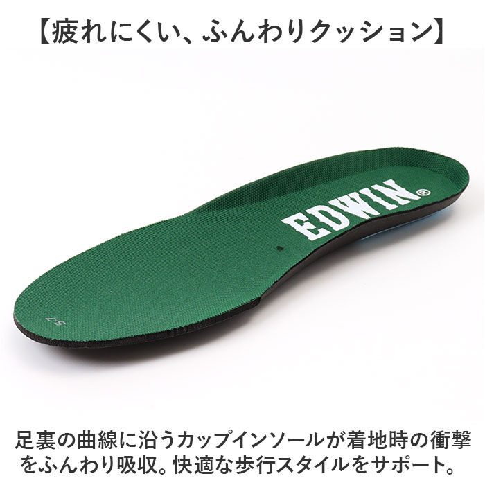 BACKYARD FAMILY「白スニーカー エドウィン 通販 EDWIN スニーカー EDW7107 靴 メンズ」|スリッポン|