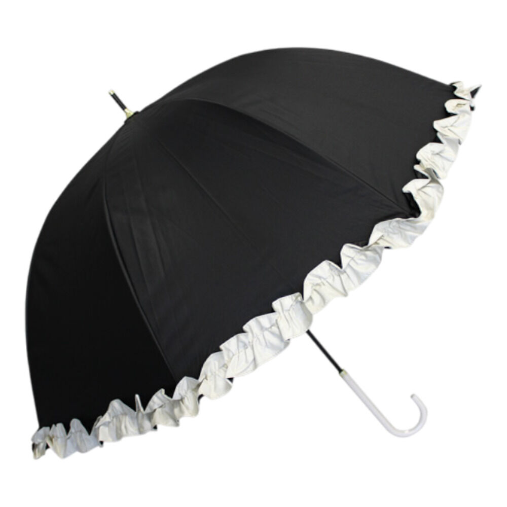 BACKYARD FAMILY「晴雨兼用傘 長傘 遮熱 レディース 通販 傘 晴雨兼用 一級遮光 日傘 雨傘 かさ カサ 55cm」|傘|ブラック1