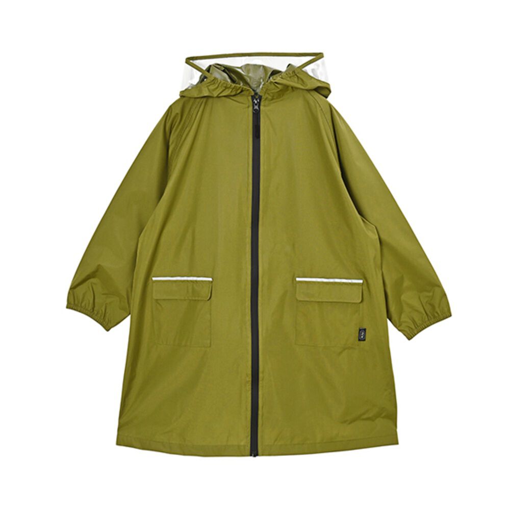 KiU「kiu キウ レインコート キッズ 通販 キッズポンチョ ポンチョ カッパ 雨合羽 ランドセル対応」|レインコート|グリーン1