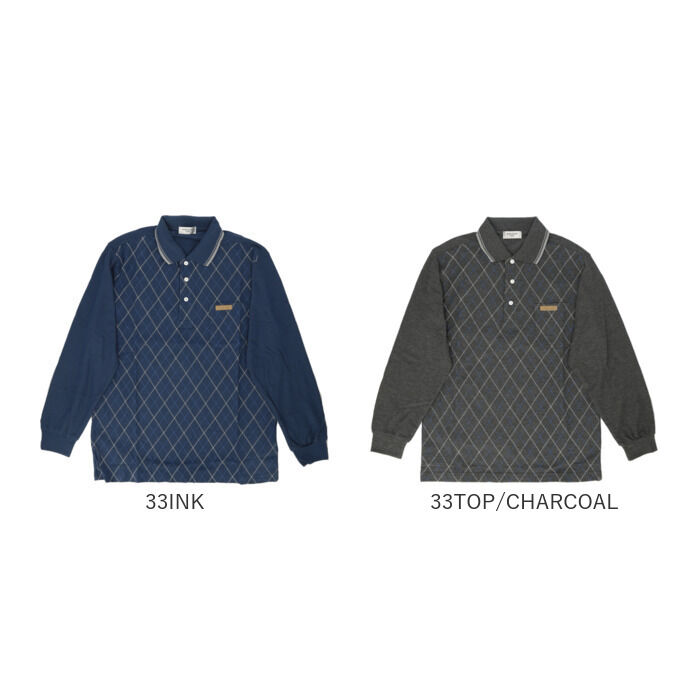 BACKYARD FAMILY「ポロシャツ メンズ 長袖 通販 鹿の子ポロシャツ 長袖ポロシャツ 通気性 肌触りがいい 快適」|その他|