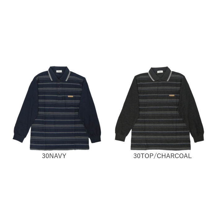 BACKYARD FAMILY「ポロシャツ メンズ 長袖 通販 鹿の子ポロシャツ 長袖ポロシャツ 通気性 肌触りがいい 快適」|その他|