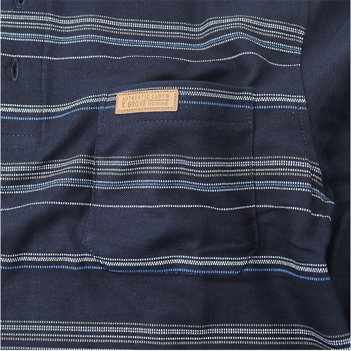 BACKYARD FAMILY「ポロシャツ メンズ 長袖 通販 鹿の子ポロシャツ 長袖ポロシャツ 通気性 肌触りがいい 快適」|その他|