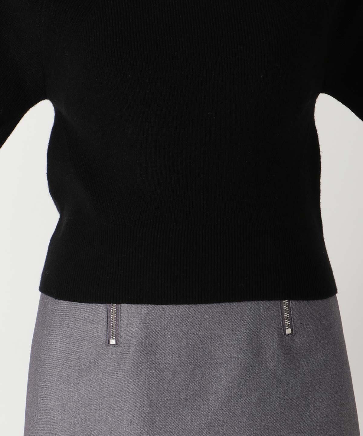 REDYAZEL「肩あきアシメタートルニット」|ニット・セーター|