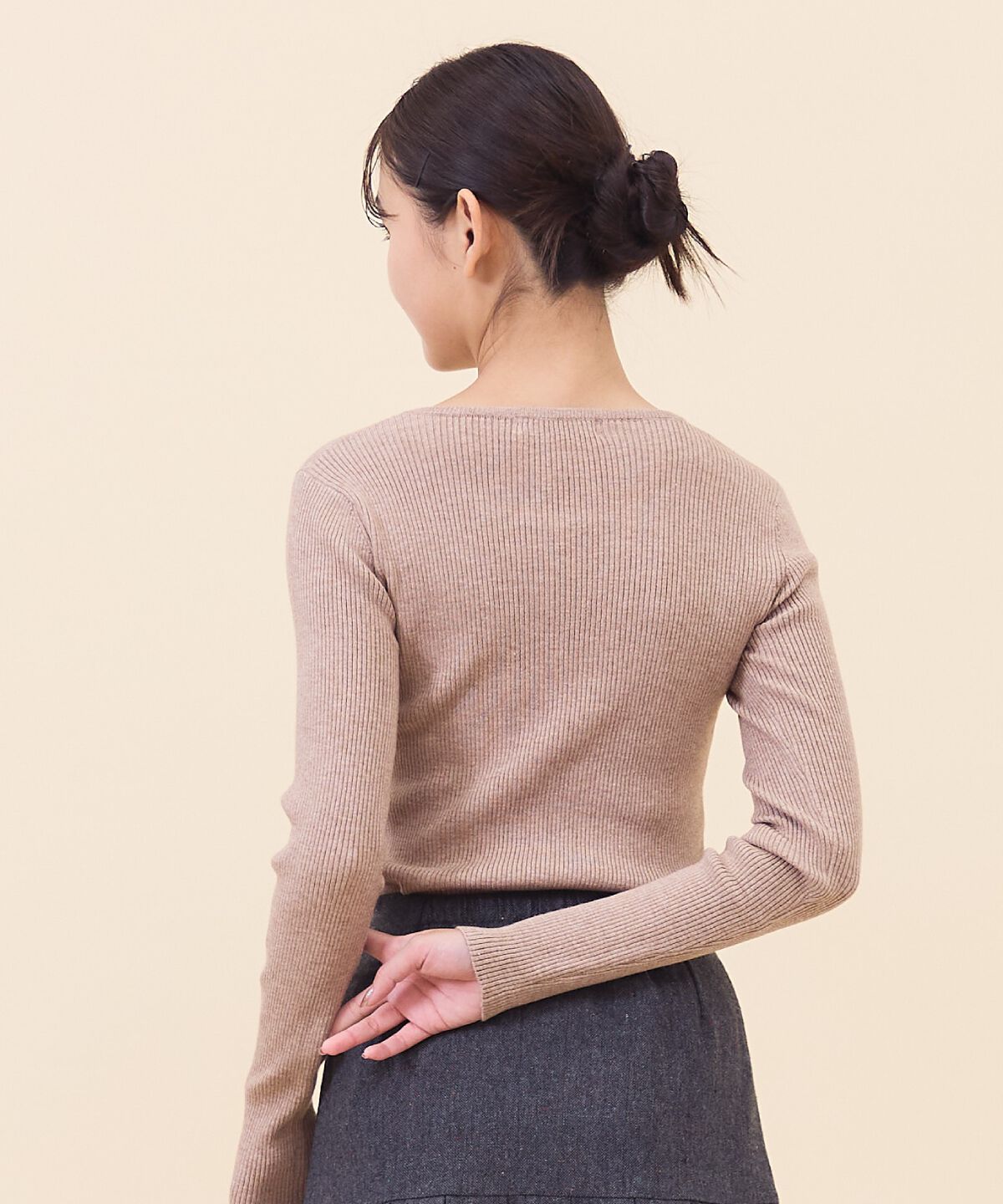 REDYAZEL「クルーネックリブニット」|ニット・セーター|