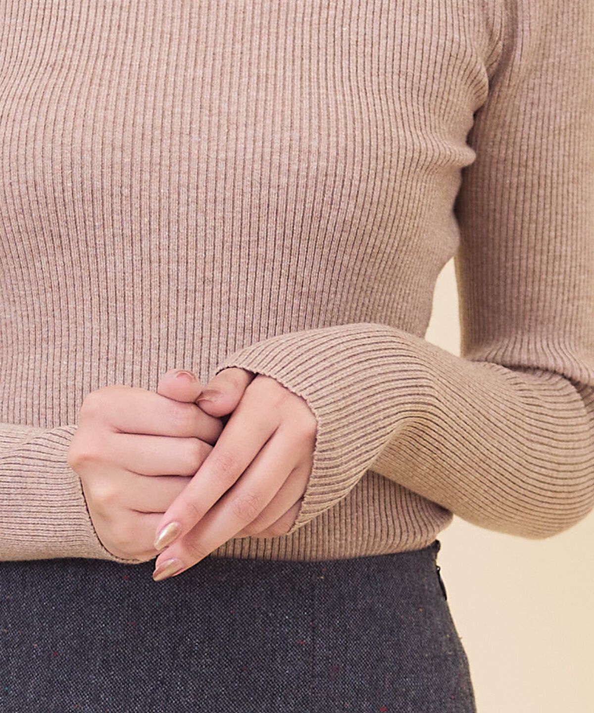 REDYAZEL「クルーネックリブニット」|ニット・セーター|