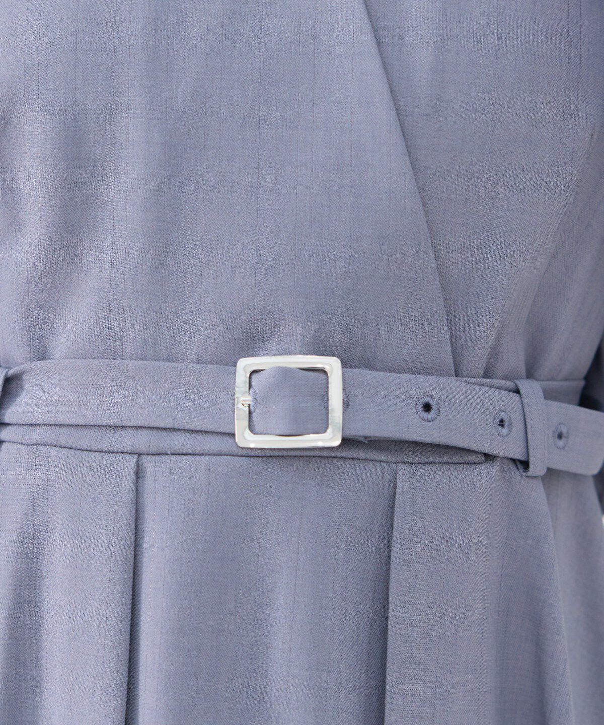 REDYAZEL「シャドウラメストライプカシュクールワンピース」|ワンピース|