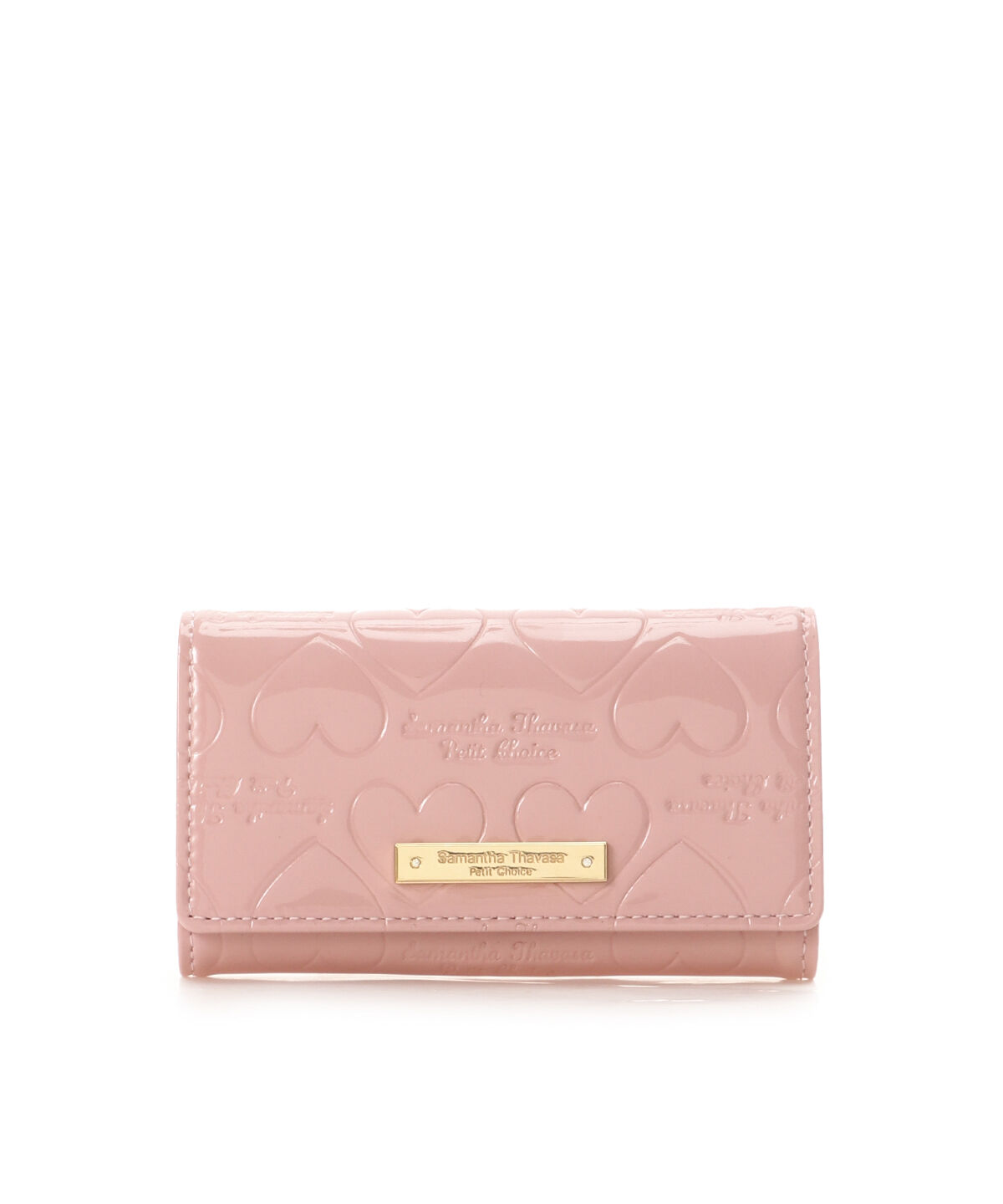 Samantha Thavasa Petit Choice「エナメルハート型押し キーケース」|キーケース|ピンク