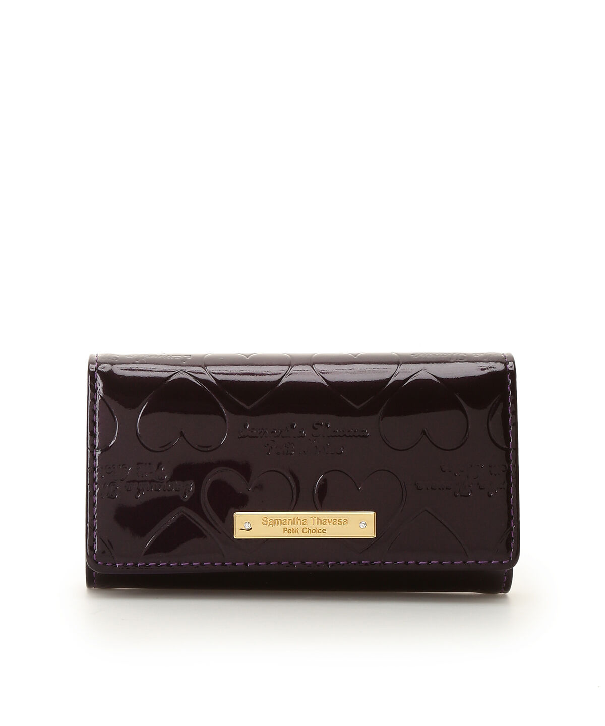 Samantha Thavasa Petit Choice「エナメルハート型押し キーケース」|キーケース|ﾚｯﾄﾞﾊﾟｰﾌﾟﾙ
