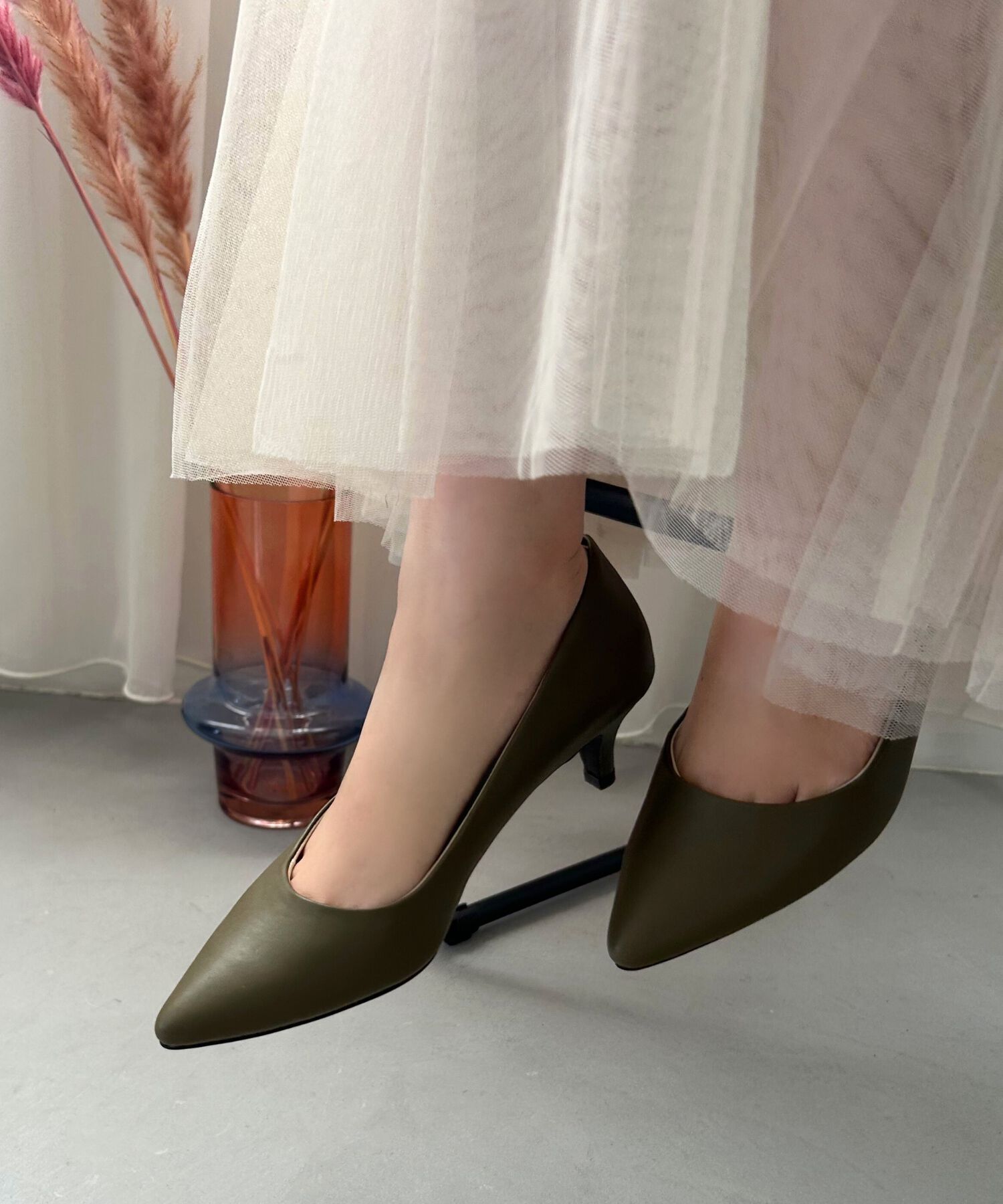 ORiental TRaffic「【跳べるパンプス/シリーズ累計１５０万足突破】ミドルヒール パンプス /R-3202 オフィス」|パンプス|