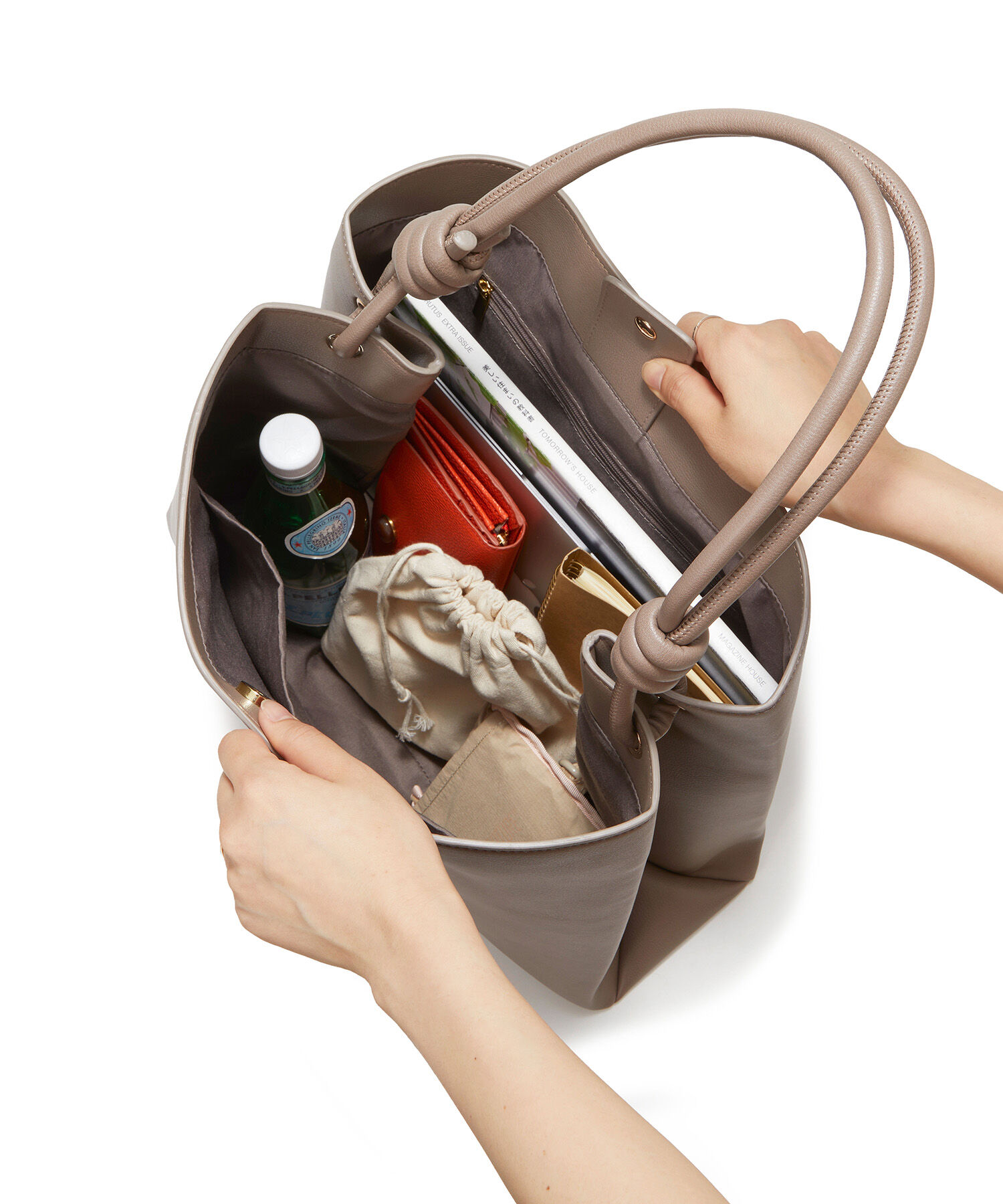 TOPKAPI TREASURE「【TREASURE TOPKAPI】ノットデザイン ハンドル トート バッグ」|トートバッグ|