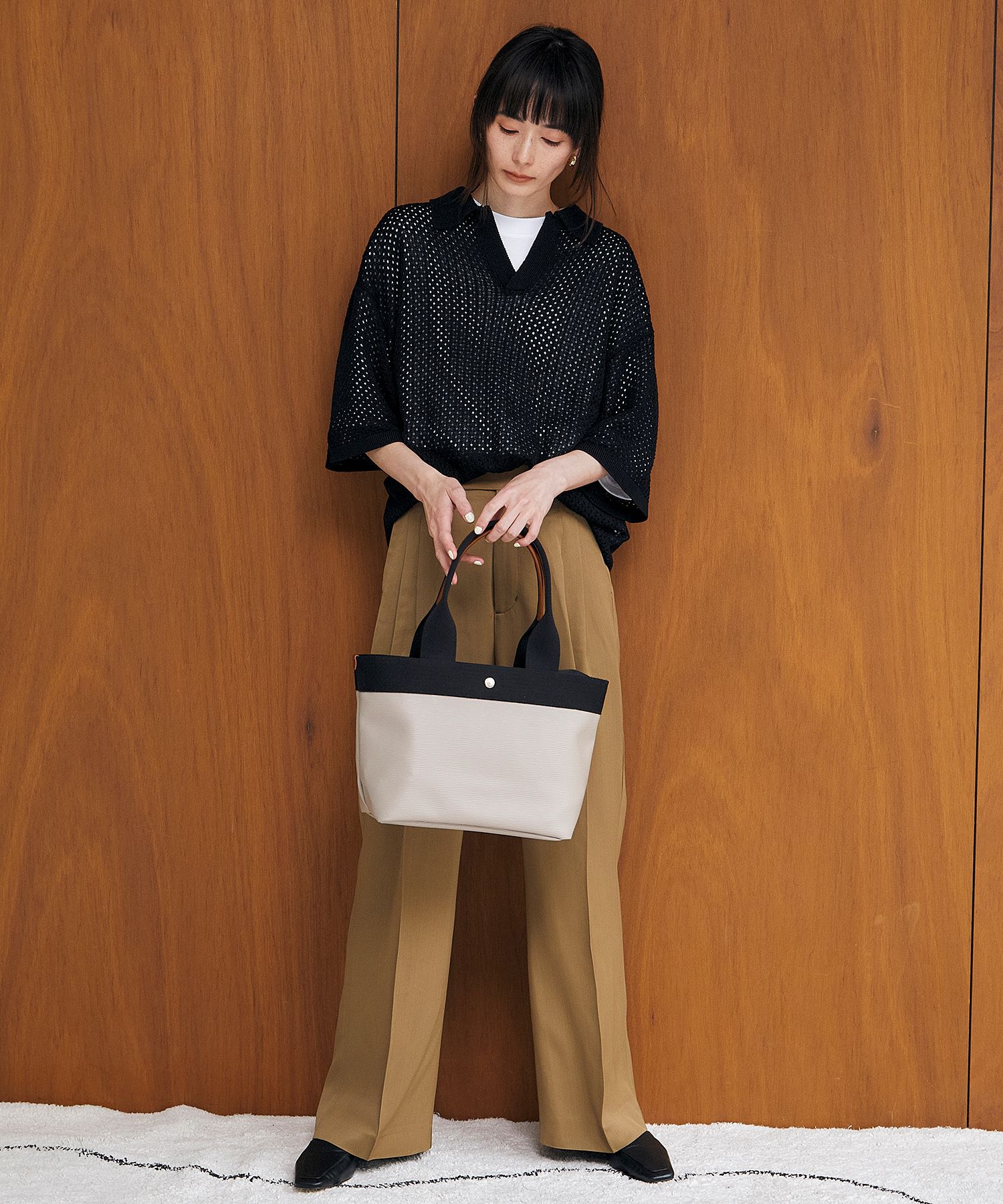 TOPKAPI BREATH「【ドラマ着用】【Breath TOPKAPI】RIPPLE リプル ロング ハンドル B5 トートバッグ 」|トートバッグ|