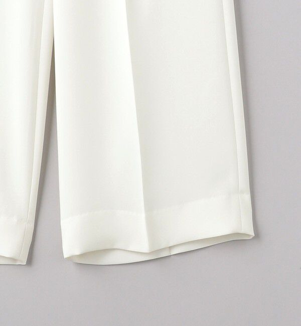 UNITED ARROWS「2タック ワイドパンツ WHITE」|スラックス|