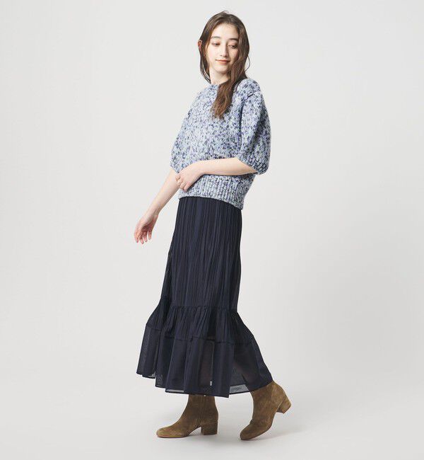 UNITED ARROWS「オーガンジー コンスト プリーツスカート」|スカート|