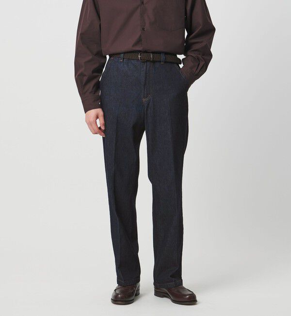 UNITED ARROWS「ハードツイスト アメリカントラウザース」|デニム|NAVY