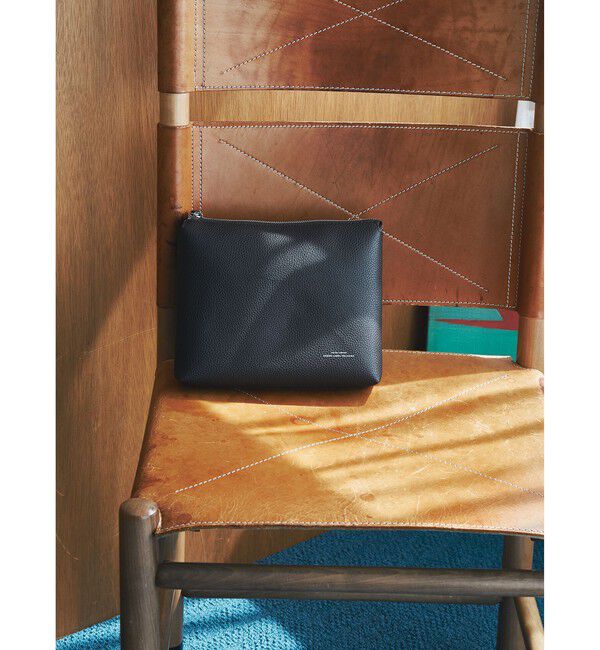 UNITED ARROWS green label relaxing「CIBO レザーライク 2WAY ショルダー クラッチ バッグ」|ショルダー・メッセンジャー|BLACK