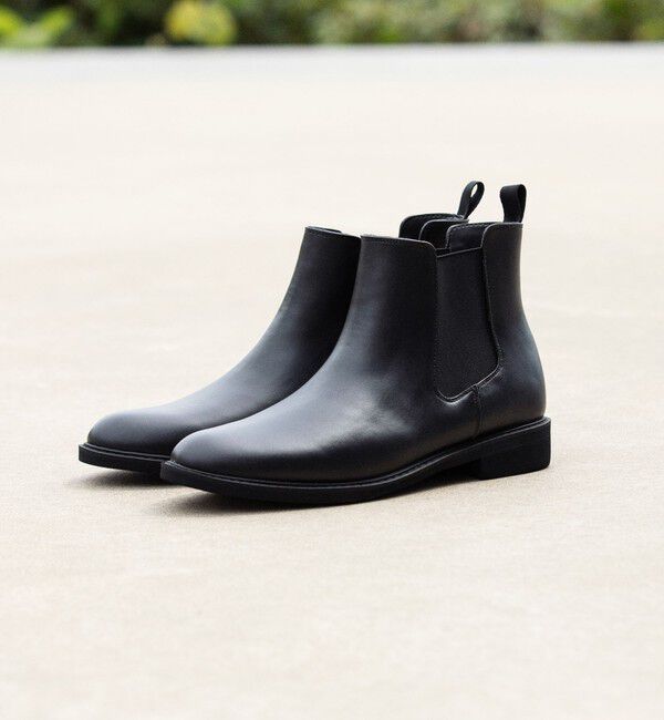 UNITED ARROWS green label relaxing「GLR レイン サイドゴアブーツ」|レインシューズ|BLACK