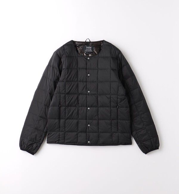 UNITED ARROWS green label relaxing「＜TAION＞ベーシック クルーネック ボタン インナー ダウンジャケット」|ダウン|