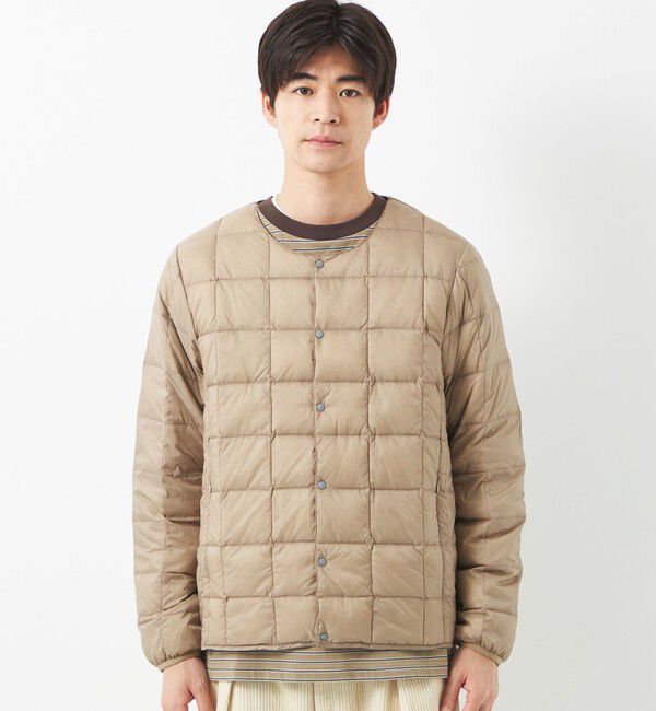 UNITED ARROWS green label relaxing「＜TAION＞ベーシック クルーネック ボタン インナー ダウンジャケット」|ダウン|