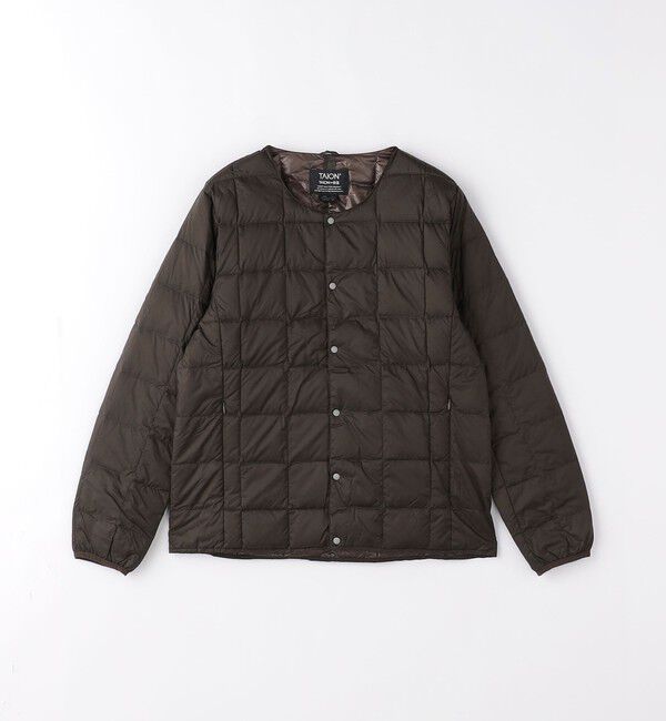 UNITED ARROWS green label relaxing「＜TAION＞ベーシック クルーネック ボタン インナー ダウンジャケット」|ダウン|