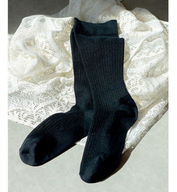 UNITED ARROWS green label relaxing「＜MAEE＞コンプレッション ソックス（コットンシアー）」|ソックス|