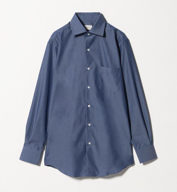 UNITED ARROWS green label relaxing「コットン シャンブレー ワイドカラー ドレスシャツ -イージーアイロン-」|シャツ・ブラウス|