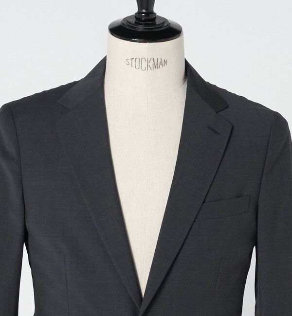 UNITED ARROWS green label relaxing「A+ TWPU トロピカル無地 2B スリム セットアップ ジャケット -ウォッシャブル・ストレッチ-」|スーツ|