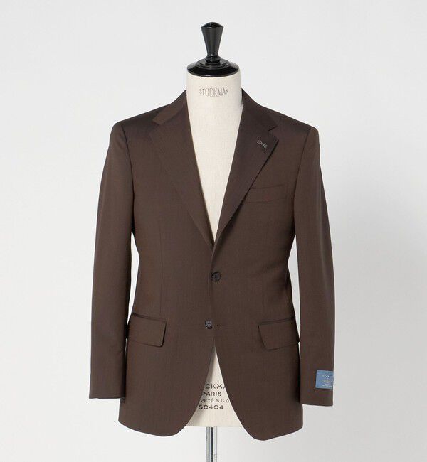 UNITED ARROWS green label relaxing「GUABELLO モヘヤ混トロピカル 3B HXD スーツジャケット」|スーツ|DK.BROWN