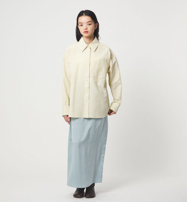 EMMEL REFINES「＜EMMEL REFINES＞EM ウェーブマルチ ストライプ シャツ」|シャツ・ブラウス|