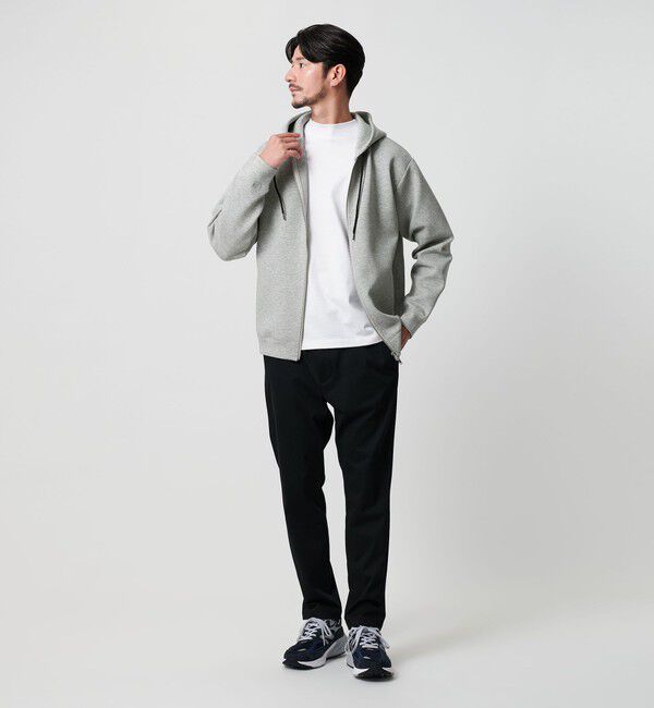 BEAUTY&YOUTH UNITED ARROWS「【WEB限定 WARDROBE SMART】ダブルニット ジップパーカー/セットアップ対応」|パーカー|