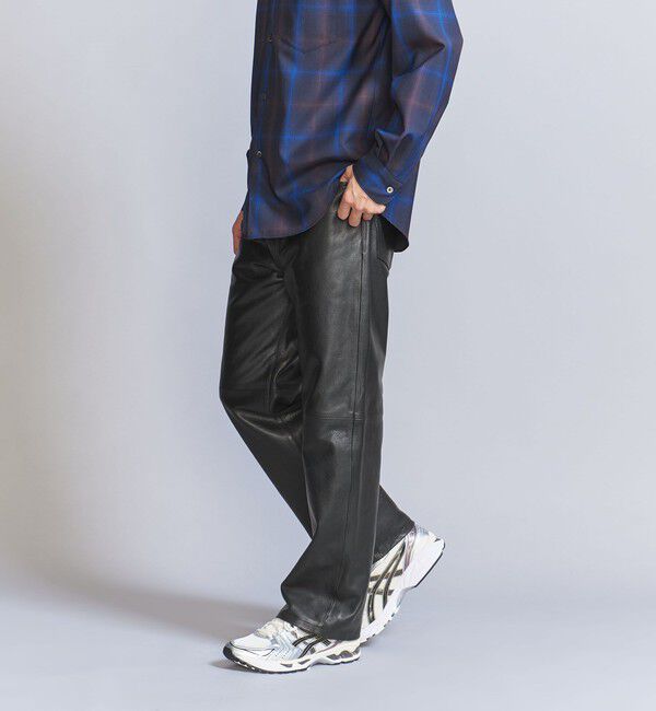 BEAUTY&YOUTH UNITED ARROWS「カウレザー 5ポケット パンツ NO.5」|チノ|