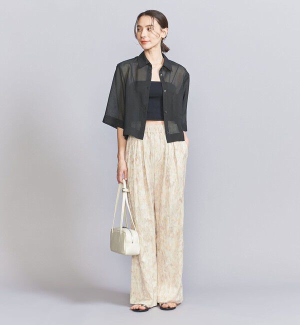 BEAUTY&YOUTH UNITED ARROWS「ポリエステル オーガンジー シャツ -ウォッシャブル-」|シャツ・ブラウス|