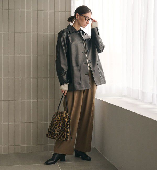 レザーライク カバーオール ジャケット（BEAUTY&YOUTH UNITED ARROWS