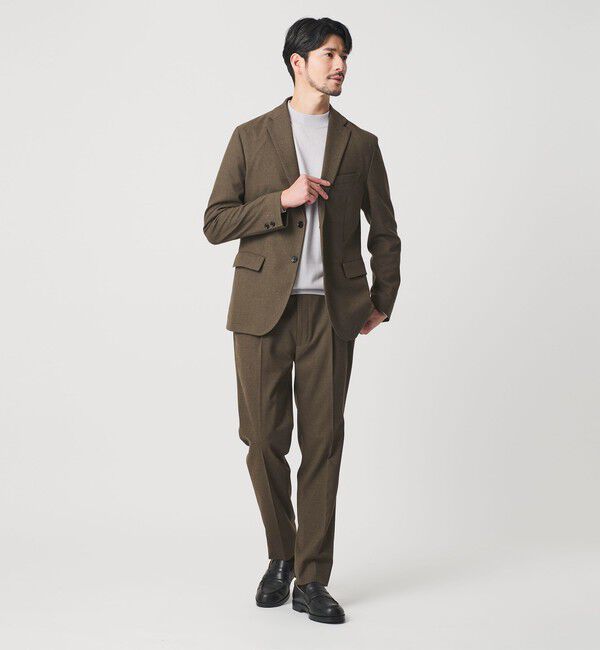 BEAUTY&YOUTH UNITED ARROWS「【WEB限定 WARDROBE SMART】DELEGANT サキソニー セットアップ/ジャケット＆イージーパンツ」|スーツ|OLIVE