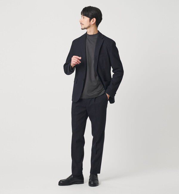 BEAUTY&YOUTH UNITED ARROWS「【WEB限定 WARDROBE SMART】DELEGANT サキソニー セットアップ/ジャケット＆イージーパンツ」|スーツ|NAVY