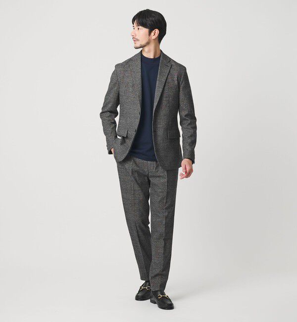 BEAUTY&YOUTH UNITED ARROWS「【WEB限定 WARDROBE SMART】DELEGANT サキソニー セットアップ/ジャケット＆イージーパンツ」|スーツ|